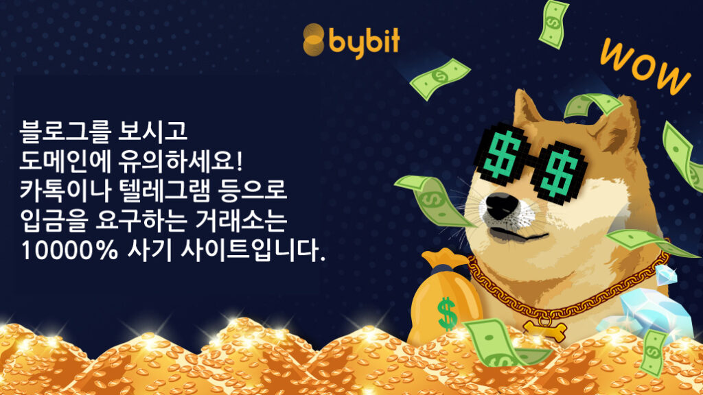 바이비트 코리아 비트바이 등 바이비트 사기 거래소에 당하지 않는 방법을 공유합니다.