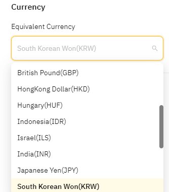 바이비트 원화 표시