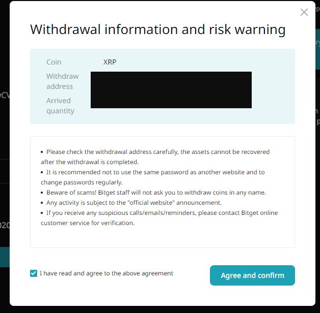 Bitget Withdrawal