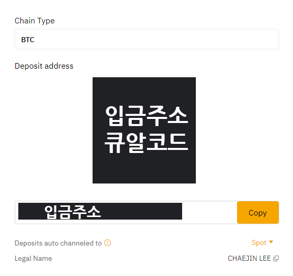 BYBIT Deposit address