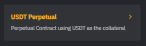바이비트 USDT perpetual