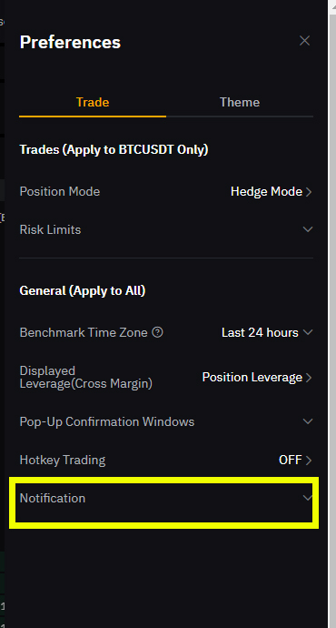 bybit Notification